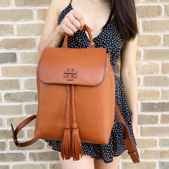 Tory Burch large leather backpack tassel - Picture 4 of 4